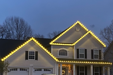 Christmas light installation for Leonardtown, Maryland area properties